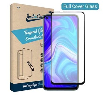 Just in Case Full Cover Tempered Glass Xiaomi Redmi Note 9 Zwart