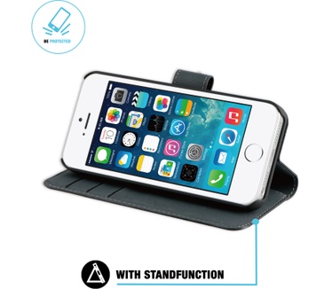 BeHello iPhone 5 / 5S / SE 2-in-1 Wallet Case Black