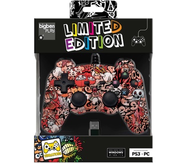 Bigben Interactive Limited edition Bigben PS3 controller (ook geschikt voor PC) - graffiti