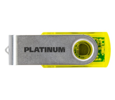 Bestmedia Platinum HighSpeed USB Stick Twister 2GB Geel