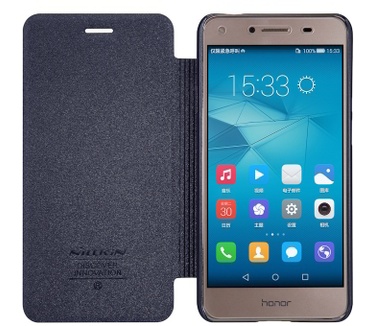 Nillkin New Sparkle Book Case voor Huawei Y5 II - Zwart / Grijs Zwart