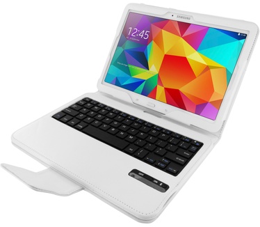 Mobiparts Bluetooth Keyboard Case Galaxy Tab 4 10.1 White