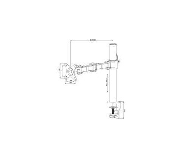 Iiyama enkelvoudige bureausteun arm DS1001C-B1