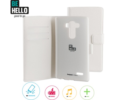 BeHello LG G4 Wallet Case White