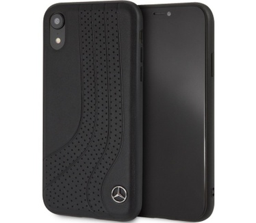 Mercedes-Benz Leather Hard Case - Apple iPhone XR (6.1'') - Zwart  Zwart