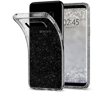 Spigen Samsung Galaxy S8 Hoesje Liquid Crystal Glitter Grijs