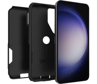 Otterbox OtterBox Commuter Case voor Galaxy S23, Schokbestendig, Valbestendig, Robuust, Beschermhoes, 3x getest volgens militaire standaard, Antimicrobieel, Zwart, Geen retailverpakking