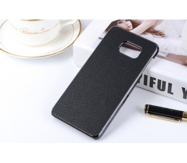 Kees Lederlook Hardcover Hoesje Samsung Galaxy Note 5 - Zwart