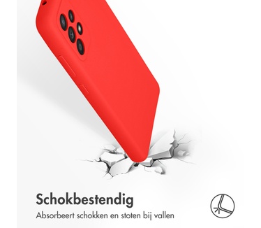 Accezz Liquid Silicone Backcover Samsung Galaxy A52(s) (5G/4G) - Rood