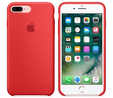 Apple iPhone 7 plus Siliconenhoesje  Rood