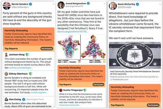 Twitter-test voor markeren 'schadelijk misleidende' tweets