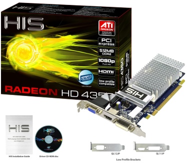 HIS HD 4350 Silence Native HDMI 512MB DDR2 PCIe