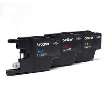 Brother LC 1240 Rainbow Pack (1 x Geel, Cyan, Magenta)
