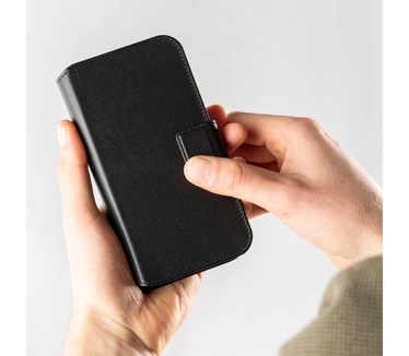 Accezz Leather Bookcase 2-in-1 met MagSafe Samsung Galaxy S26 Plus - Onyx Black