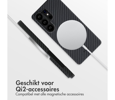 Accezz MagSafe Kevlar® Backcover Samsung Galaxy S26 Ultra - Zwart
