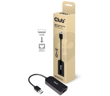 Club 3D USB 3.2 Gen1 Type A to RJ45 2.5Gbps Ethernet Adapter