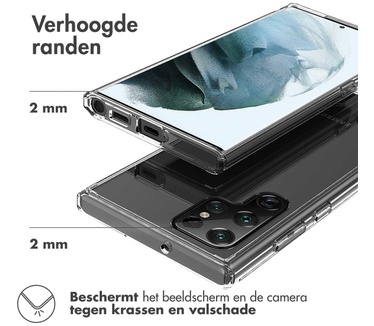 Accezz Xtreme Impact Backcover Samsung Galaxy S22 Ultra - Transparant