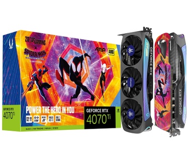 Zotac Gaming GeForce RTX 4070 Ti AMP AIRO Spider-Man: Across the Spider-Verse Bundle