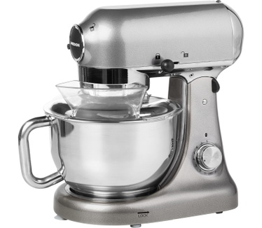 Medion Premium keukenmachine MD 16480, vermogen 1000W, mengen, kneden, roeren, 8 snelheden, roestvrijstalen mengkom