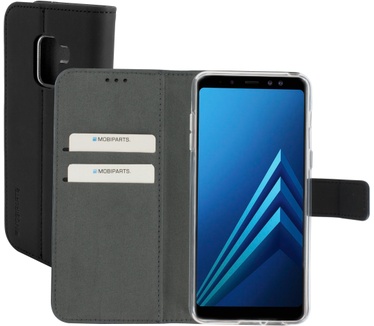 Mobiparts Premium Wallet TPU Case Samsung Galaxy A8 (2018) Black