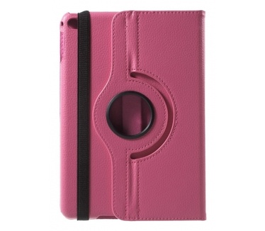 Kees 360 graden draaibare Lederlook Hoes Apple iPad mini 4 - Roze