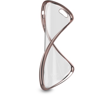 BeHello iPhone 6 / 6S Gel Case Transparent Chrome Edge Rose Gold