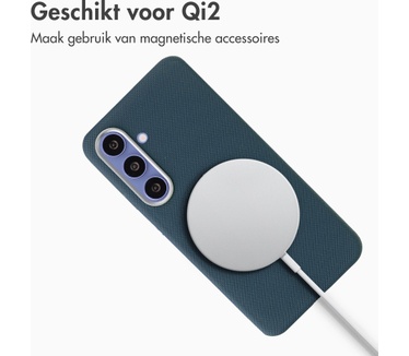 Accezz Mesh Backcover met MagSafe voor de Samsung Galaxy S25 / S24 - Donkerblauw