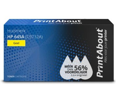 PrintAbout Huismerk HP 645A (C9732A) Toner Geel
