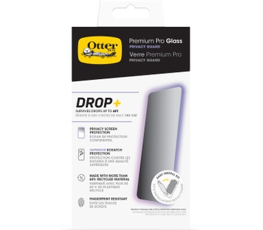 Otterbox Premium Pro Glass Privacy Guard Series voor iPhone 16, Transparant