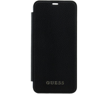 Guess IriDescent Book Case voor Samsung Galaxy S8 Plus - Zwart Zwart