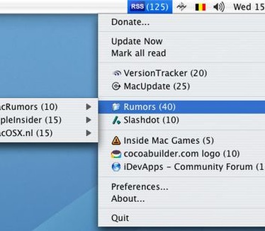 RSS Menu