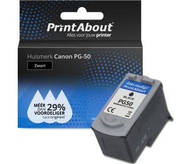 PrintAbout Huismerk Canon PG-50 Inktcartridge Zwart