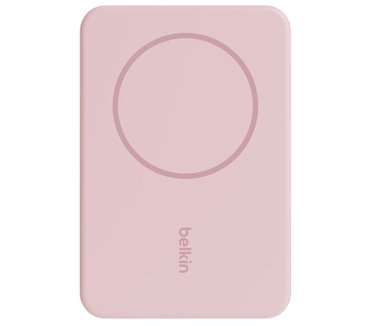 Belkin BoostCharge Magnetische draadloze 5000mAh-powerbank + standaard - Roze