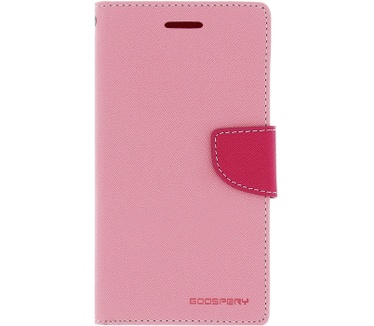 Mercury Fancy Diary WalletCase voor Samsung Galaxy J1 - Roze Roze