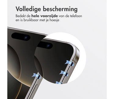 Accezz glas screenprotector met anti-dust applicator