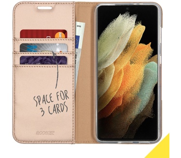 Accezz Wallet Softcase Bookcase Galaxy S21 Ultra - Goud (Galaxy S21 Ultra) Goud