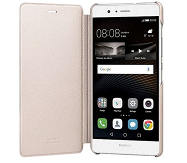Huawei P9 Lite Flip Cover - Goud