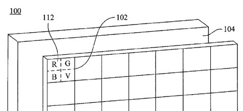 AU Optronics lcd-patent vier gekleurde subpixels