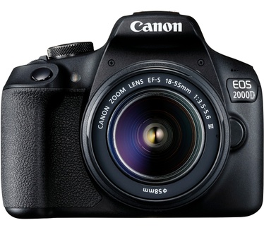 Canon EOS 2000D + 18-55mm f/3.5-5.6 DC III Zwart