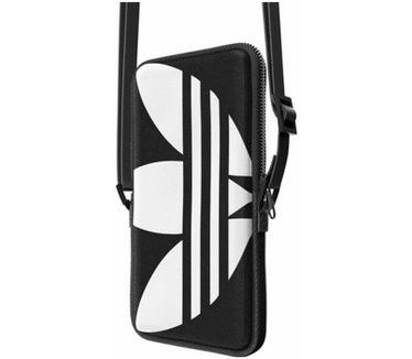 Adidas OR Big Logo Heuptas met Riem (Scherm tot 7 Inch) Zwart/Wit Zwart