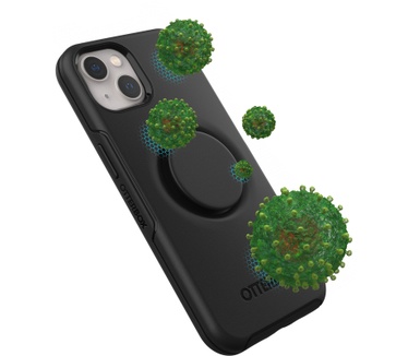 Otterbox OtterBox Otter+Pop Case voor iPhone 13, Schokbestendig, Valbestendig, Beschermhoes met PopSockets PopGrip, 3x getest volgens militaire standaard, Antimicrobieel, Zwart