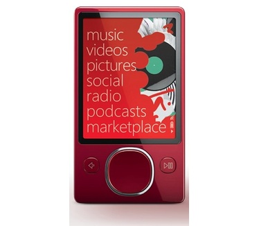 Microsoft Zune 120 120GB Rood