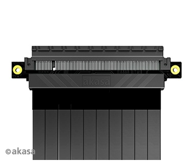 Akasa RISER BLACK XL, Premium PCIe 3.0 x 16 Riser cable,100CM