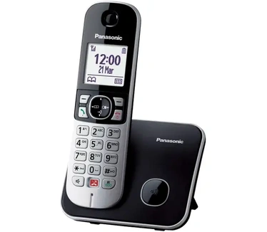 Panasonic Panasonic KX-TG6851NLB single dect huistelefoon - 1 handset - zonder antwoord apparaat - grijs/zwart