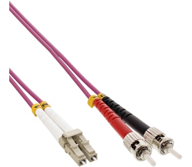InLine 15m, LC/ST Paars
