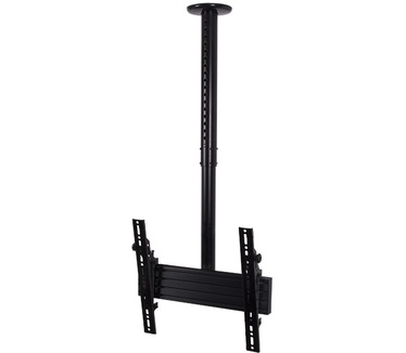 B-Tech BT8427/B kantel- en uitschuifbare universele platte plafondbeugel (displaygrootte tot 165 cm (65 inch), belastbaarheid 70 kg, VESA, 800 x 500 mm) zwart