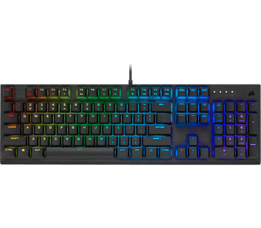 Corsair K60 RGB Pro Mechanical Gaming Keyboard, Cherry Viola