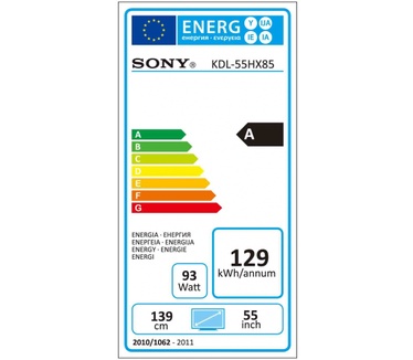 Sony Bravia KDL55HX850 Zwart