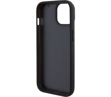BMW Signature Leather Back Case - iPhone 15 Plus (6.7") - Zwart Zwart