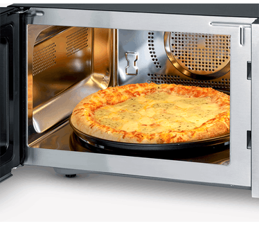 Severin MW 7778 Magnetron RVS, Zwart (mat) 900 W Grillfunctie, Met pizzafunctie